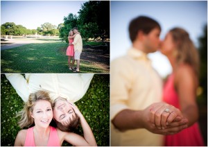 "Hampton Park Charleston Engagement"