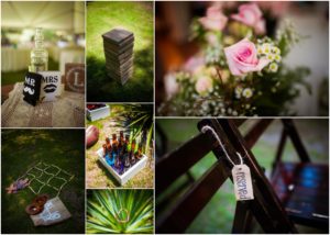 "Outdoor wedding details"