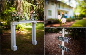 "Outdoor wedding details"